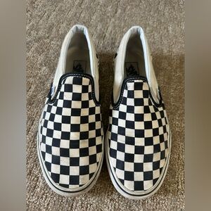 Vans Black and White Checkered Slip-On Sneakers